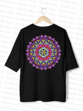 Drop-Shoulder Flower Mandala