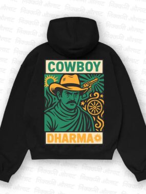 Cowboy Dharma - Desi Western Graphic Hoodie
