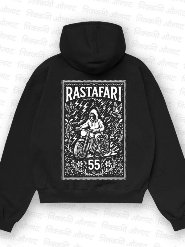 Rastafari Rider_Black Back Glow Normal View (1)