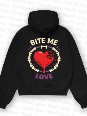 Bite Me (Toxic Love) - Anti-Valentine Graphic Hoodie