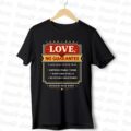 Love No Gurantee Reg Black Front